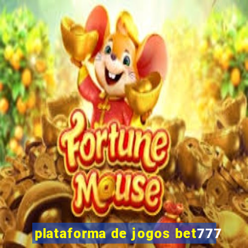 plataforma de jogos bet777